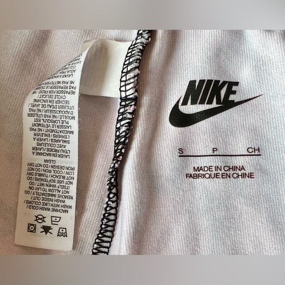 Nike Leg-A-See Mishmash Pink and Black Leggings Sz Small - Picture 5 of 7